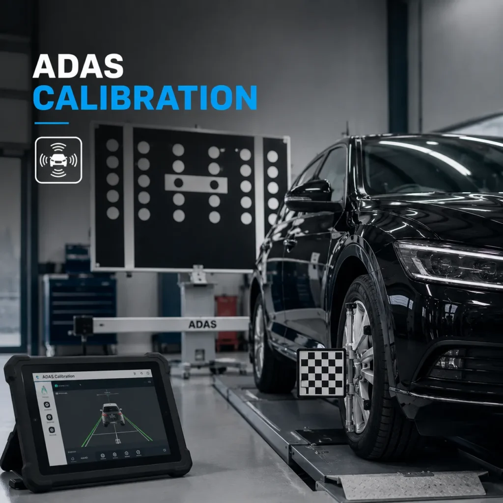 ADAS calibration service for vehicles with driver assistance systems