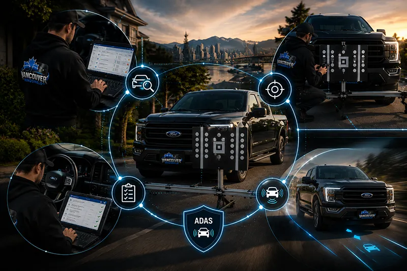 Vancouver Windshield ADAS calibration process for camera and sensor alignment in Metro Vancouver